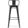 Barhocker mit Rückenlehne - Industriedesign - 76 cm - Stylix image 7
