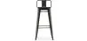 Barhocker mit Rückenlehne - Industriedesign - Holz & Stahl - 76cm - Stylix image 7