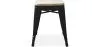 Hocker im Industriedesign - Holz & Metall - 45cm - Stylix image 7