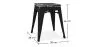 Hocker im Industriedesign - Holz & Stahl - 46cm - Stylix image 7