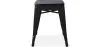 Hocker im Industriedesign - Holz & Stahl - 46cm - Stylix image 7