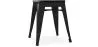 Hocker im Industriedesign - Holz & Stahl - 46cm - Stylix image 7