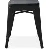 Hocker im Industriedesign - Holz & Stahl - 46cm - Stylix image 7