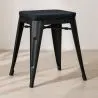 Hocker im Industriedesign - Holz & Stahl - 46cm - Stylix image 7