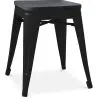 Hocker im Industriedesign - Holz & Stahl - 46cm - Stylix image 7