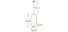 Globus-Deckenlampe - Goldene Pendelleuchte - Ruby image 7