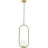 Globus-Deckenlampe - Goldene Pendelleuchte - Ruby image 7