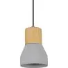 Holz- und Betondeckenlampe - Pendelleuchte im skandinavischen Design - Minnie image 7
