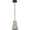 Holz- und Betondeckenlampe - Pendelleuchte im skandinavischen Design - Minnie image 7