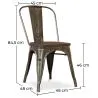 Esszimmerstuhl - Industriedesign - Holz und Stahl - Neue Ausgabe - Stylix image 7