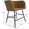 Rattan-Esszimmerstuhl - Boho Bali Design - Ishita image 7