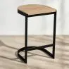 Barhocker im Industriedesign - Holz und Metall - 60cm - Lia image 7