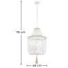 Holzball-Deckenlampe - Pendelleuchte im Boho-Bali-Stil - Lawan image 7