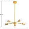 Deckenlampe - Hängeleuchte im Design - 5 Arme - Tristan image 7