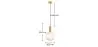 Vintage-Deckenlampe - Kristall-Pendelleuchte - Amelia image 7
