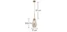 Kronleuchter-Deckenlampe - Hängelampe im vintage Design - Alua image 7