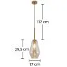 Kronleuchter-Deckenlampe - Hängelampe im vintage Design - Alua image 7