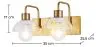 Wandlampe - Zwei Strahler - Yuri image 7