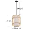 Bambus-Deckenlampe - Boho-Bali-Design-Pendelleuchte - Mane image 7