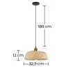 Bambus-Deckenlampe - Pendelleuchte im Boho-Bali-Design - Atria image 7