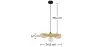 Deckenlampe aus Bambus -  Boho-Bali-Design-Pendelleuchte - Noila image 7