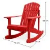 Outdoor-Stuhl mit Armlehnen - Gartenstuhl - Adirondack - Holzschaukelstuhl - Adirondack image 7