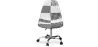 Bürostuhl mit Rollen - Schreibtischstuhl gepolstert in schwarz-weißem Patchwork - Denisse image 7