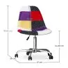 Bürostuhl mit Rollen - Schreibtischstuhl - Bezug aus Patchwork - Tessa image 7