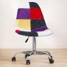 Bürostuhl mit Rollen - Schreibtischstuhl - Bezug aus Patchwork - Tessa image 7