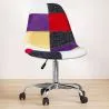 Bürostuhl mit Rollen - Schreibtischstuhl - Bezug aus Patchwork - Tessa image 7