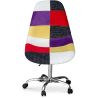 Bürostuhl mit Rollen - Schreibtischstuhl - Bezug aus Patchwork - Tessa image 7