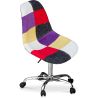 Bürostuhl mit Rollen - Schreibtischstuhl - Bezug aus Patchwork - Tessa image 7
