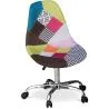 Bürostuhl mit Rollen - Schreibtischstuhl - Bezug aus Patchwork - Simona  image 7