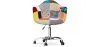 Bürostuhl mit Armlehnen - Schreibtischstuhl mit Rollen - Bezogen mit Patchwork - Patty image 7