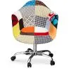 Bürostuhl mit Armlehnen - Schreibtischstuhl mit Rollen - Bezogen mit Patchwork - Patty image 7