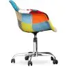 Bürostuhl mit Armlehnen - Schreibtischstuhl mit Rollen - Bezogen mit Patchwork - Patty image 7