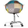 Bürostuhl mit Armlehnen - Schreibtischstuhl mit Rollen - Bezogen mit Patchwork - Patty image 7