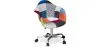 Bürostuhl mit Armlehnen - Schreibtischstuhl mit Rollen - Bezogen mit Patchwork - Pixi image 7