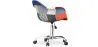 Bürostuhl mit Armlehnen - Schreibtischstuhl mit Rollen - Bezogen mit Patchwork - Pixi image 7