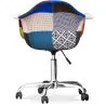 Bürostuhl mit Armlehnen - Schreibtischstuhl mit Rollen - Bezogen mit Patchwork - Pixi image 7