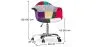 Bürostuhl mit Armlehnen - Schreibtischstuhl mit Rollen - Bezogen mit Patchwork - Ray image 7