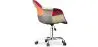 Bürostuhl mit Armlehnen - Schreibtischstuhl mit Rollen - Bezogen mit Patchwork - Ray image 7