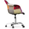 Bürostuhl mit Armlehnen - Schreibtischstuhl mit Rollen - Bezogen mit Patchwork - Ray image 7