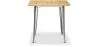Industrieller quadratischer Esstisch - Holz und Metall - Stylix image 7