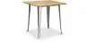 Industrieller quadratischer Esstisch - Holz und Metall - Stylix image 7