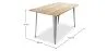 Rechteckiger Esstisch - Industriedesign - Holz - Troy image 7
