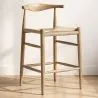 Boho Bali Design Hocker aus Holz - 65cm - Elb image 7