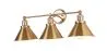 Vintage Goldene Wandleuchte - 3 Lampen - Remir image 7