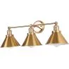 Vintage Goldene Wandleuchte - 3 Lampen - Remir image 7