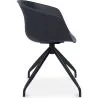 Gepolsterter Bürostuhl mit Armlehnen - Schwarzer Design-Schreibtischstuhl - Jodie - Joan image 7